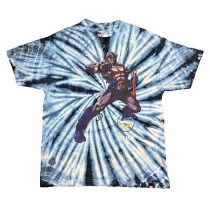 Thundercats Classic X Dim Mak T Shirt Tie Dye Blue Panthro Steve Aoki Sz Medium